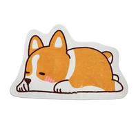 Beavorty Tapis de Sol Antidérapant en PVC 23X15.75 Pouces Motif Corgi pour Entrée Chambre Salle de Bain Confortable et Décoratif