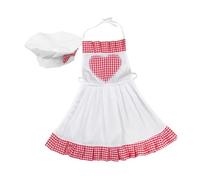 Beavorty Tenue De Chef Pour Garçon Fille Ensemble De Photographie Pour Cent Jours Déguisement Confortable Pour Garçon Fille Tablier De Chef Né Accessoire Photo Pour