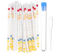 Beavorty Testeur D'eau Potable, 50 Bâtonnets avec Pipette et Tube pour Analyse Qualité Eau Domestique, Test Ph, Dureté, Nitrate - Kit Complet pour Contrôle Eau Potable à Domicile