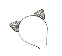 Beavorty -tête à Oreilles de Chat Mignon par Bandeau Élégant pour Filles Et Femmes pour Les Fêtes Halloween Et Un Usage Quotidien