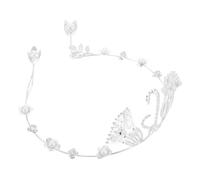 Beavorty Tiare Joyeux Anniversaire Mini-couronnes Couronne De Gâteau Petit Diadème Gâteau De Diadème Couronne Pour Gâteau Fleurs De Gâteau Hauts De Forme De Gâteau Feuille De Fer Silver