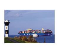 BEAYODKP 5D Bricolage Diamant Peinture，Phare de l'Elbe, près de Stade，3d Point De Croix Diamant Broderie Diamant Mosaïque Décor À La Maison（50 x 60 cm/19.68 x 23.62 pouces）-AF45