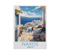 BEAYODKP 5d Diamant Broderie，Naxos, Grèce，Diamant Croix Peinture Kits Diy（50 x 60 cm/19.68 x 23.62 pouces）-AK14