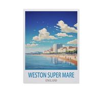 BEAYODKP 5D Diamant Peinture，Weston-super-Mare Angleterre（30x40cm）