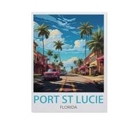 BEAYODKP 5D DIY Diamant Peinture，Port St. Lucie en Floride，Diamant Point De Croix Mosa?que Image Halloween Diamant Broderie（40 x 50 cm/15.74 x 19.68 pouces）-AK87