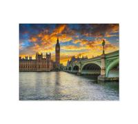 BEAYODKP 5D Diy Diamond Painting，Big Ben et palais de Westminster, Londres, Royaume-Uni，Cross Stitch Full Diamond Embroidery Mosaic Pattern Beaded Embroidery（40 x 50 cm/15.74 x 19.68 pouces）-N587