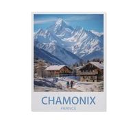 BEAYODKP 5D Diy Diamond Painting，Chamonix France，Cross Stitch Full Diamond Embroidery Mosaic Pattern Beaded Embroidery（40 x 50 cm/15.74 x 19.68 pouces）-BR58