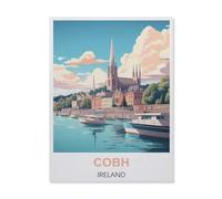 BEAYODKP 5D Diy Diamond Painting，Cobh Irlande，Cross Stitch Full Diamond Embroidery Mosaic Pattern Beaded Embroidery（40 x 50 cm/15.74 x 19.68 pouces）-ID76