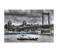 BEAYODKP 5D Diy Diamond Painting，Die Duisburger Rheinbrücken，Cross Stitch Full Diamond Embroidery Mosaic Pattern Beaded Embroidery（40 x 50 cm/15.74 x 19.68 pouces）-AC63