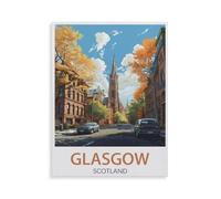 BEAYODKP 5D Diy Diamond Painting，Glasgow Écosse，Cross Stitch Full Diamond Embroidery Mosaic Pattern Beaded Embroidery（40 x 50 cm/15.74 x 19.68 pouces）-HF51