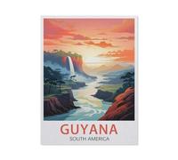 BEAYODKP 5D Diy Diamond Painting，Guyane Amérique du Sud，Cross Stitch Full Diamond Embroidery Mosaic Pattern Beaded Embroidery（30 x 40 cm/11.81 x 15.74 pouces）-AZ38