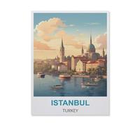 BEAYODKP 5D Diy Diamond Painting，Istanbul Turquie，Cross Stitch Full Diamond Embroidery Mosaic Pattern Beaded Embroidery（30 x 40 cm/11.81 x 15.74 pouces）-IA36