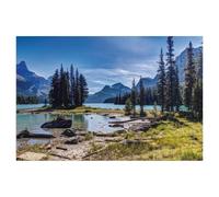 BEAYODKP 5D Diy Diamond Painting，Lac Maligne, Canada，Cross Stitch Full Diamond Embroidery Mosaic Pattern Beaded Embroidery（30 x 40 cm/11.81 x 15.74 pouces）-AD83