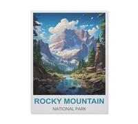 BEAYODKP 5D Diy Diamond Painting，Parc National des Rocheuses，Cross Stitch Full Diamond Embroidery Mosaic Pattern Beaded Embroidery（40 x 50 cm/15.74 x 19.68 pouces）-IA76