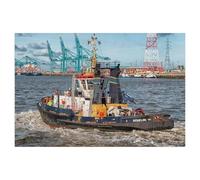 BEAYODKP 5D Diy Diamond Painting，Port de remorqueurs Anvers，Cross Stitch Full Diamond Embroidery Mosaic Pattern Beaded Embroidery（40 x 50 cm/15.74 x 19.68 pouces）-AG23