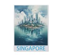 BEAYODKP 5D Diy Diamond Painting，Singapour，Cross Stitch Full Diamond Embroidery Mosaic Pattern Beaded Embroidery（40 x 50 cm/15.74 x 19.68 pouces）-IC96