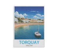 BEAYODKP 5D Diy Diamond Painting，Torquay, Angleterre，Cross Stitch Full Diamond Embroidery Mosaic Pattern Beaded Embroidery（30 x 40 cm/11.81 x 15.74 pouces）-HY76