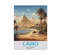 BEAYODKP Affiche de voyage vintage, Le Caire, Egypte,DIY Peinture par Numéro Adultes Enfants Enfants DIY Acrylique Peinture Kit,Cadeau de Peinture à l'huile créative Peinte à la Main(20x30cm)-BG85