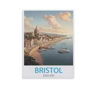 BEAYODKP Bristol, Angleterre，Kit de peinture diamant 5D bricolage, strass point de croix, broderie à la main cadeau de vacances adulte/enfant（40 x 50 cm/15.74 x 19.68 pouces）-HY70