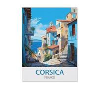 BEAYODKP Corse France，DIY Peinture par Numéro Adultes Enfants Enfants DIY Acrylique Peinture Kit,Cadeau de Peinture à l'huile créative Peinte à la Main（20x30cm）-R82