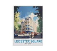 BEAYODKP Diamond-Painting Rond，Place de Leicester Londres，Broderie Diamant,Tableau Strass Diamant, Artisanat Cristal en Mosaïque Cadeaux Faits à la Main（40 x 50 cm/15.74 x 19.68 pouces）-GT89
