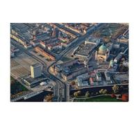 BEAYODKP DIY 5D Diamant Peinture，Long pont avec le palais municipal, le parlement régional et l'église Saint-Nicolas à Potsdam，Mosa?que Artisanat Cadeaux Faits à La Main（40 x 50 cm）-AF34