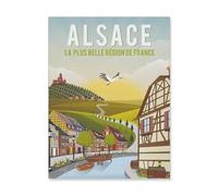 BEAYODKP Diy 5D Diamond Painting Kits，Alsace，Diamond Painting Kits pour Tableau Decoration Murale Salon Broderie Diamant kit Complet（30 x 40 cm/11.81 x 15.74 pouces）-HP51