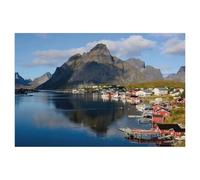 BEAYODKP Diy 5D Diamond Painting Kits，Reine/Moskenesøya，Diamond Painting Kits pour Tableau Decoration Murale Salon Broderie Diamant kit Complet（50 x 60 cm/19.68 x 23.62 pouces）-AB4