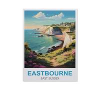 BEAYODKP Eastbourne East Sussex，Peinture diamant adulte 5D Point De Croix Broderie Diamond Painting Kits Salon Chambre Décoration（30 x 40 cm/11.81 x 15.74 pouces）-HC28