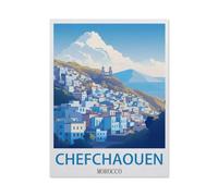 BEAYODKP Kits de peinture de diamant 5d diy 5d ，Chefchaouen Maroc（50x60cm）