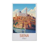 BEAYODKP Kits de peinture de diamant 5d diy 5d pour adultes enfants，Sienne Italie，kits de broderie en diamant rond complet（30 x 40 cm/11.81 x 15.74 pouces）-Z3