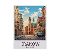 BEAYODKP Kits de peinture diamant 5D，Cracovie, Pologne (Paysage)，Full Drill Arts du diamant Peinture par numéros Kits pour la décoration murale de la maison（50 x 60 cm/19.68 x 23.62 pouces）-BF34