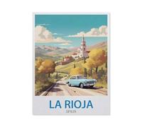 BEAYODKP La Rioja, Espagne，Art Poster Decor Funny Tin Metal Signs Gift(30x40cm 12x16 inch-DY19