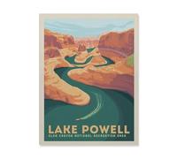 BEAYODKP Lac Powell，Kit de peinture diamant 5D Kit complet d'art en cristal pour adultes et enfants（40 x 50 cm/15.74 x 19.68 pouces）-HP85