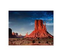BEAYODKP Monument Valley au coucher du soleil, Utah, États-Unis，Peinture diamant adulte 5D Point De Croix Broderie Diamond Painting Kits Salon Chambre Décoration（30 x 40 cm/11.81 x 15.74 pouces）-N324