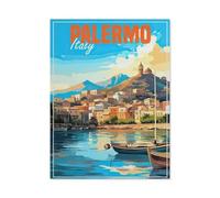 BEAYODKP Palerme Italie，Peinture par Numero Adulte, Cadeau de Peinture à l'huile de Bricolage numérique pour Enfants Adultes Peindre par Nombre Kits(40x50cm-AS80