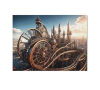 BEAYODKP Panneau en métal en étain，Montagnes russes à vapeur，Tin Sign Vintage Decor Cave Café Bar Chambre Maison Décoration murale nostalgique en étain(15x30cm 6x12 inch-AB18