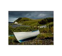 BEAYODKP Panneau Métal Vintage，Bateaux de pêche en Écosse，Fer Plaque Peinture Rétro Décoration Murale Art Mural à Suspendre pour Jardin Cour Maison Café Extérieur Club Bar(20x30cm 8x12 inch-AR87