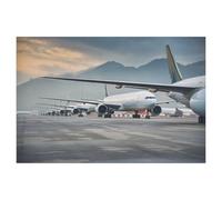 BEAYODKP Panneau Métal Vintage，Flotte d’avions garés，Décoration Murale Rétro Plaque Fer Décoration Murale à Suspendre Cadeau pour Salon,Maison,Cuisine,Bar,Café,Jardin,Pub(15x30cm 6x12 inch-T88