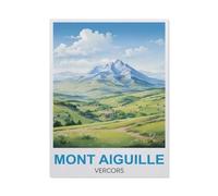 BEAYODKP Panneau Métal Vintage， Mont Aiguille Vercors，Décoration Murale Rétro Plaque Fer Décoration Murale à Suspendre Cadeau pour Salon,Maison,Cuisine,Bar,Café,Jardin,Pub(20x30cm-BT51