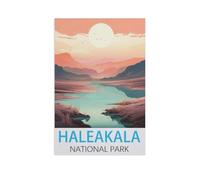 BEAYODKP Parc National Haleakala，Peinture par Numéro Kits pour Adultes sur Toile Décoration De La Maison Art Image Cadeau（30x40cm） 11.8x15.7 pouces-FQ67