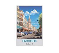 BEAYODKP Peindre par Nombre Peinture par numéro,Brighton, Angleterre,Kit Complet Peintures À l'huile Image par Numéros Photo À La Main Enfants(20x30cm) 7,8x11,8 pouces-GH98