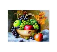 BEAYODKP Peindre par Nombre Peinture par numéro，Nature morte aux fruits，Kit Complet Peintures À l'huile Image par Numéros Photo À La Main Enfants（40x50cm） 15.7x19.6 pouces-C6