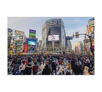 BEAYODKP Peinture de diamants 5D DIY，Shibuya/Tokyo，Kit de broderie en cristal pour adultes et enfants Kit de point de Croix Rhinestone Home Decoration（30 x 40 cm/11.81 x 15.74 pouces）-AE72