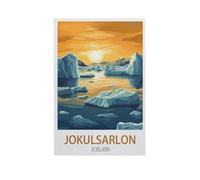 BEAYODKP Peinture Numero Adulte，Jokulsarlon, Islande，Acryliques Peinture par Numéros pour Adultes Débutants Enfants, Loisirs Créatifs Adultes pour Tableau Decoration Murale（50x60cm）-FY92