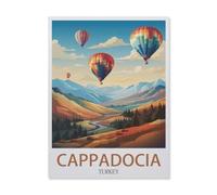 BEAYODKP Peinture par Numéro Adulte，Ballons de Cappadoce, Turquie, Montagne，avec Pinceaux et Acryliques Bricolage Peintures Kits pour Adultes Enfants Seniors Débutant（30x40cm）-DV30