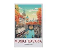 BEAYODKP Peinture par numéro enfant adulte Peinture de Bricolage，Munich Bavière Allemagne，Wall Art Picture Peinture Acrylique pour la décoration de la Maison(30x40cm)-Z13