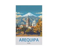 BEAYODKP Peinture par numéros pour adulte，Arequipa, Pérou，Kit de peinture à l'huile sur toile DIY avec pinceaux（20x30cm） 7,8x11,8 pouces-GF21