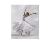 BEAYODKP Peinture par numéros pour adulte，Femme Danse，Kit de peinture à l'huile sur toile DIY avec pinceaux（30x40cm） 11.8x15.7 pouces-D41