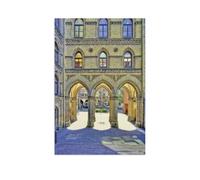 BEAYODKP Plaque en métal，Bremen - Passage vers la cathédrale St-Petri，Pour maison, cuisine, bar, café, club, grotte(15x30cm 6x12 inch-AV10